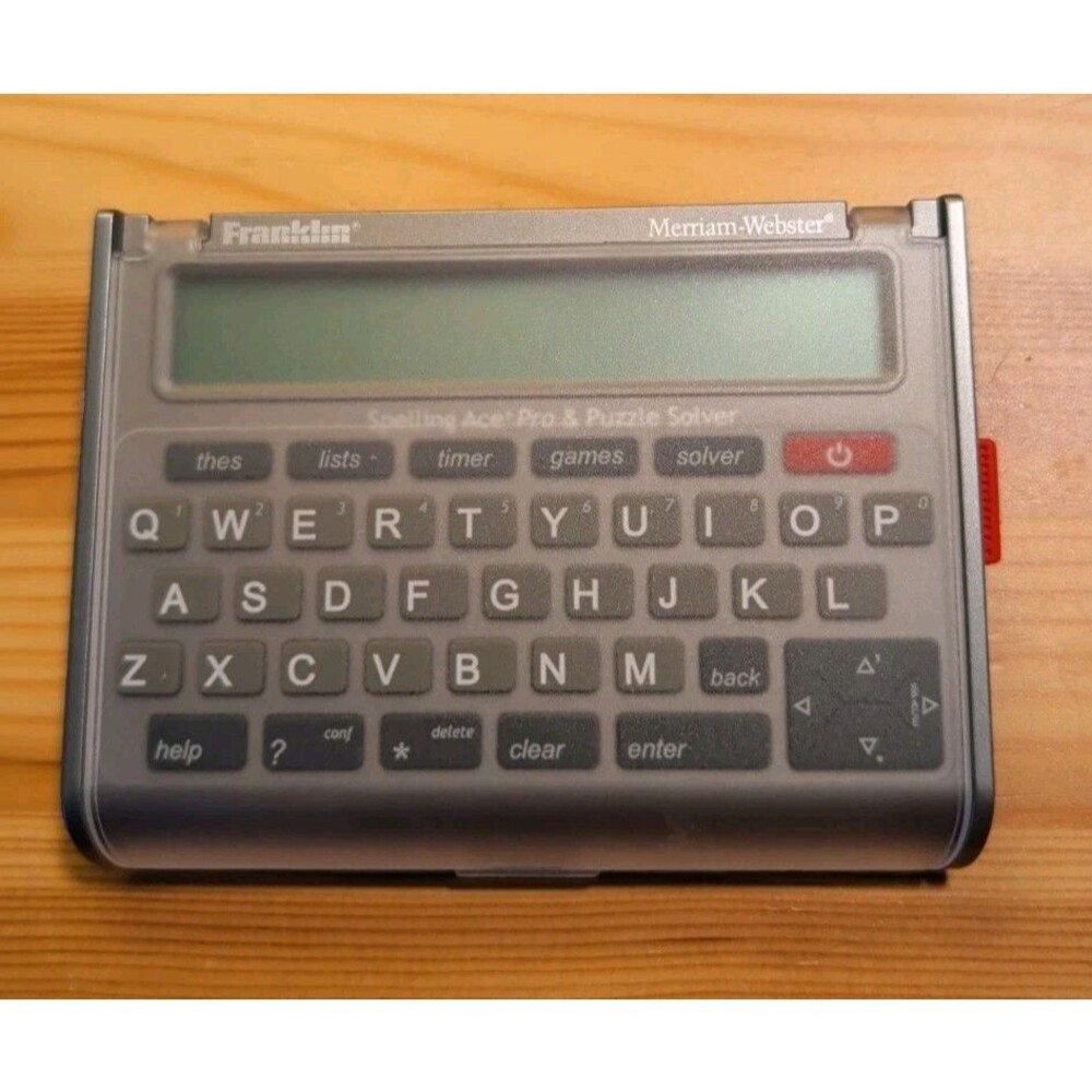 Merriam Webster Franklin Spelling Ace Pro & Puzzle Solver SA-309 Word Games